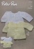 Knitting Pattern - Peter Pan 1250 - DK - Crochet Round & Square Neck Cardigans